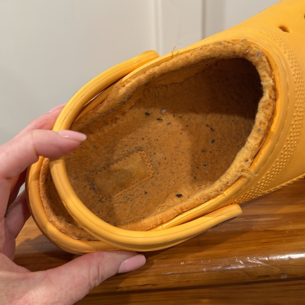 Crocs Classic Lined Yellow Clogs - image 7